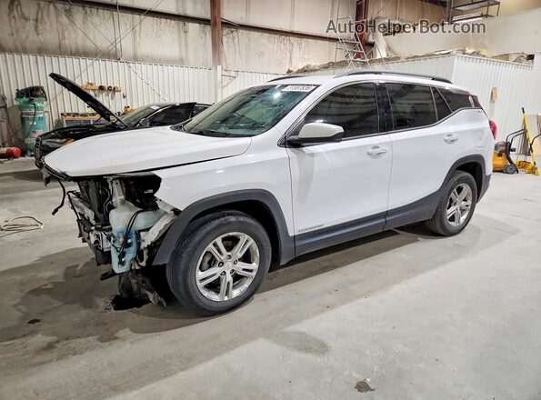 3GKALMEV5LL329294 2020 GMC TERRAIN White წინა მარცხენა ხედი სამი მეოთხედიდან