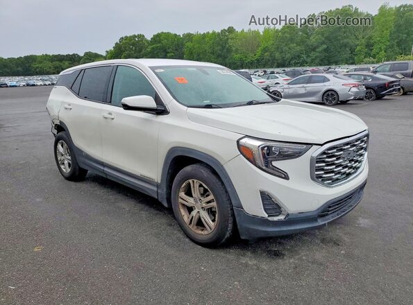 3GKALMEV7KL336584 2019 GMC TERRAIN Белый Передняя правая четверть