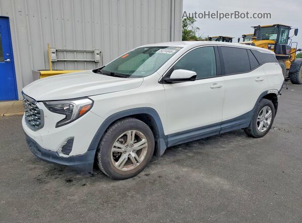 3GKALMEV7KL336584 2019 GMC TERRAIN Белый Передняя левая четверть