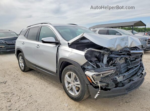 3GKALMEV7LL173064 2020 GMC TERRAIN Silver Передня права чверть