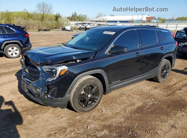 3GKALMEV9LL196166 2020 GMC TERRAIN Black Առջևի ձախ երեք քառորդ տեսարան