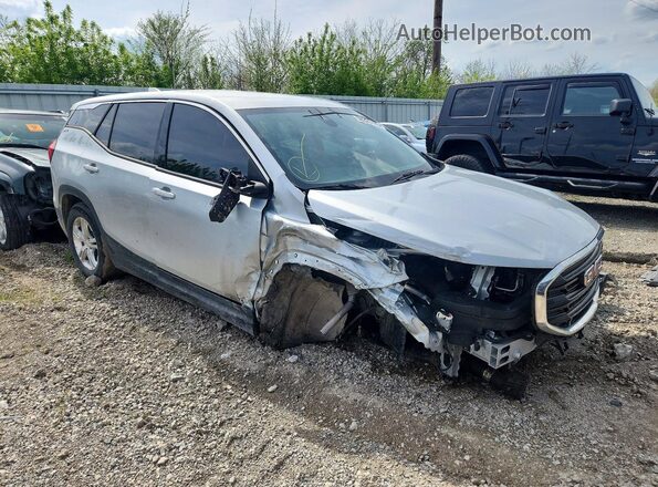 3GKALMEV9LL315284 2020 GMC TERRAIN Серебряный Передняя правая четверть