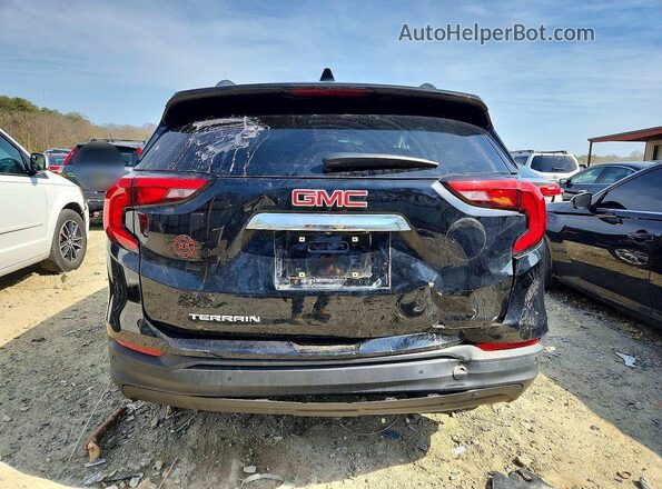 3GKALMEVXLL117989 2020 GMC TERRAIN Black Вид ззаду