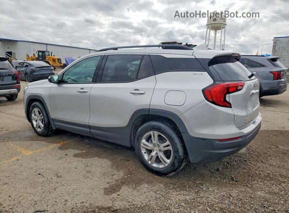 3GKALMEVXLL121072 2020 GMC TERRAIN Silver Задня ліва чверть