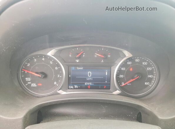 3GKALMEVXLL121072 2020 GMC TERRAIN Silver Вид щитка приладів