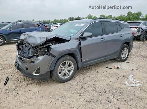 3GKALMEVXML350367 2021 GMC TERRAIN Серый Передняя левая четверть