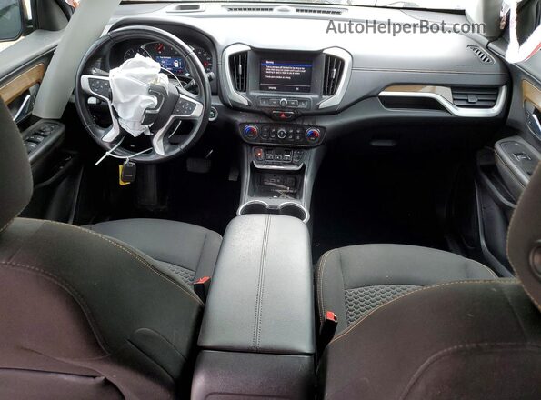 3GKALMEVXML350367 2021 GMC TERRAIN Серый Вид панели приборов