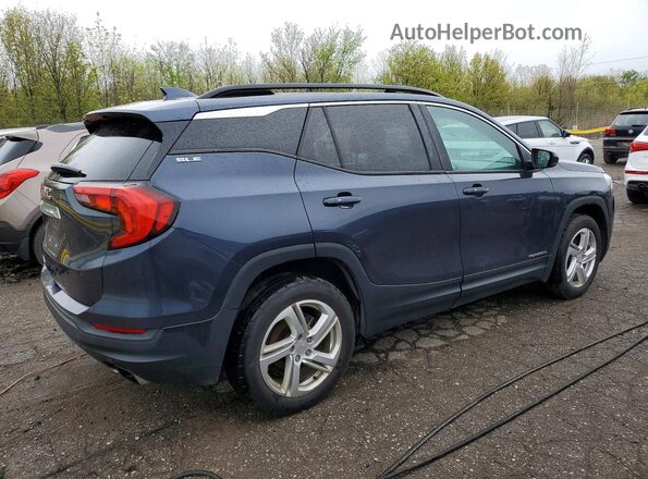 3GKALMEX2JL126913 2018 GMC TERRAIN Синий Задняя правая четверть