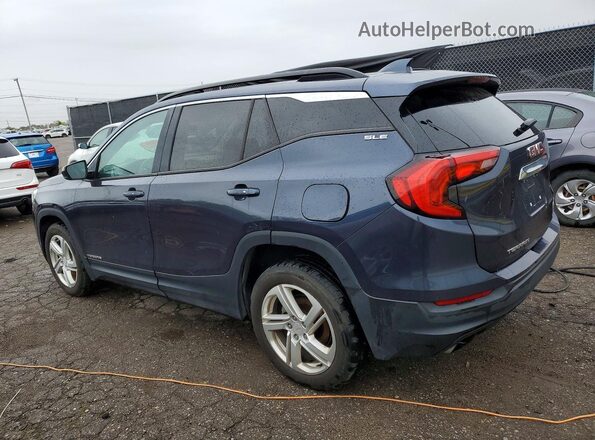 3GKALMEX2JL126913 2018 GMC TERRAIN Синий Задняя левая четверть