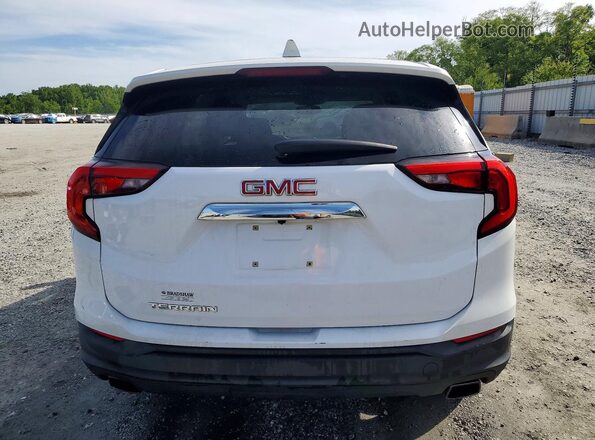 3GKALMEX5JL180240 2018 GMC TERRAIN White Вид ззаду