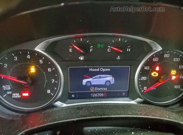 3GKALPEV2KL204186 2019 GMC TERRAIN Белый Вид щитка приборов