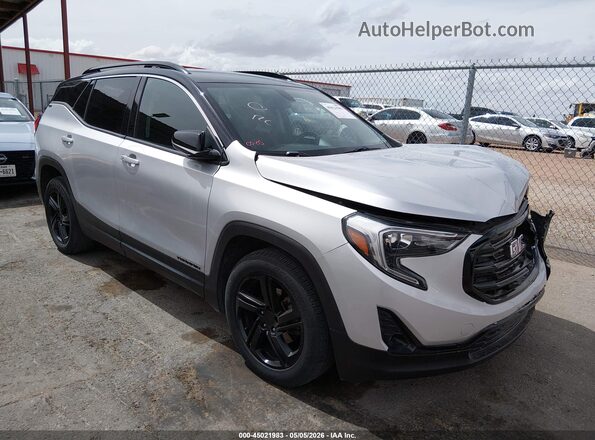 3GKALPEV2KL236958 2019 GMC TERRAIN Серебряный Передняя правая четверть