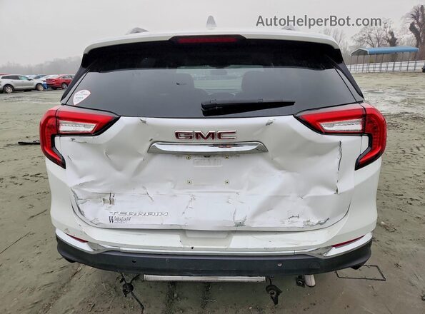 3GKALPEV2NL104853 2022 GMC TERRAIN White Вид ззаду