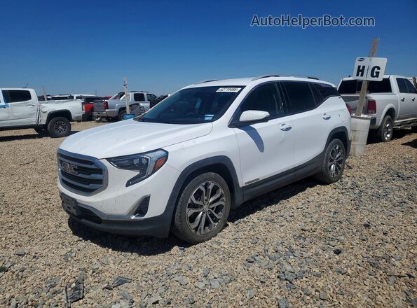 3GKALPEV5LL251035 2020 GMC TERRAIN White წინა მარცხენა ხედი სამი მეოთხედიდან