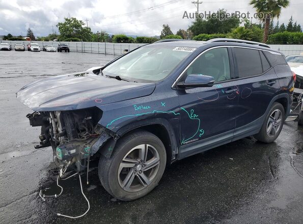 3GKALPEV7JL298211 2018 GMC TERRAIN Синий Передняя левая четверть