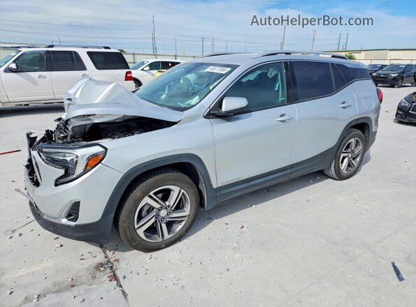 3GKALPEV7KL208623 2019 GMC TERRAIN Серебряный Передняя левая четверть
