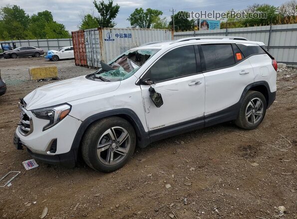 3GKALPEV7LL112704 2020 GMC TERRAIN Белый Передняя левая четверть