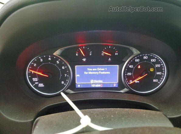 3GKALPEV8LL102697 2020 GMC TERRAIN Gray Вид щитка приладів