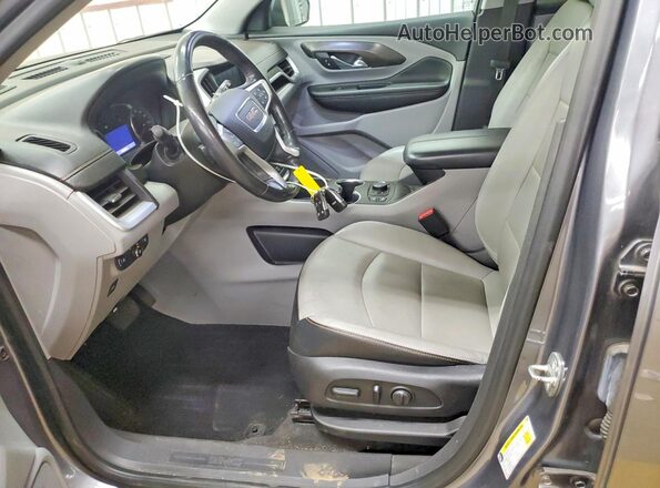 3GKALPEV8LL102697 2020 GMC TERRAIN Gray Вид салону спереду