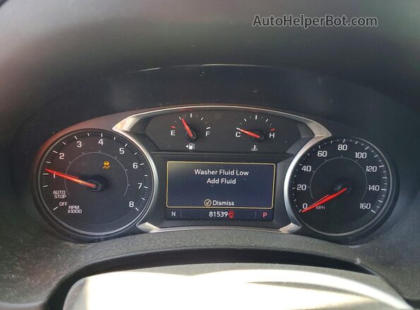 3GKALPEV9ML315403 2021 GMC TERRAIN Белый Вид щитка приборов