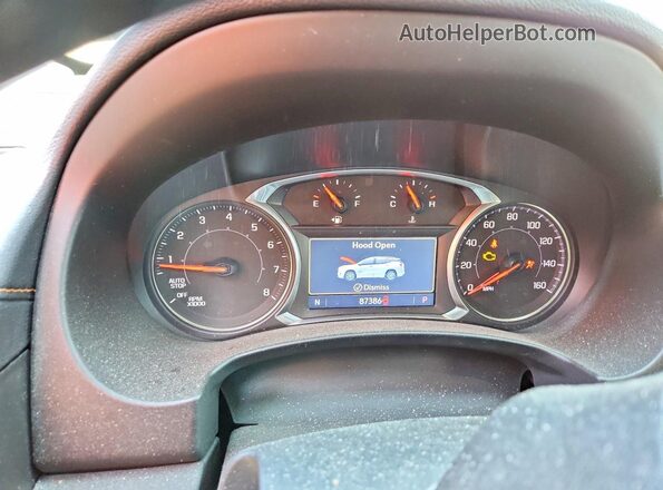 3GKALPEV9ML321038 2021 GMC TERRAIN Белый Вид щитка приборов