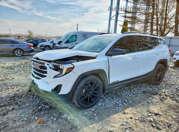 3GKALPEV9ML321038 2021 GMC TERRAIN Белый Передняя левая четверть