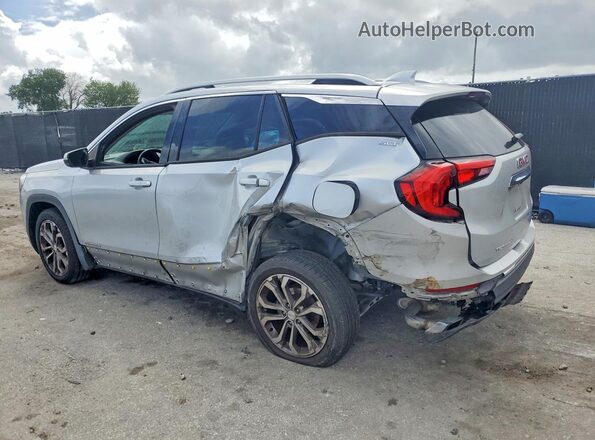 3GKALPEX0KL168516 2019 GMC TERRAIN Silver Trasero izquierdo