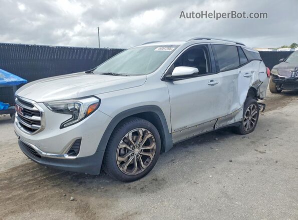 3GKALPEX0KL168516 2019 GMC TERRAIN Silver Vista tres cuartos delantera izquierda
