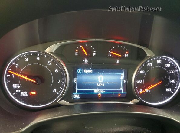 3GKALSEX6JL331963 2018 GMC TERRAIN Gray Widok zestawu wskaźników