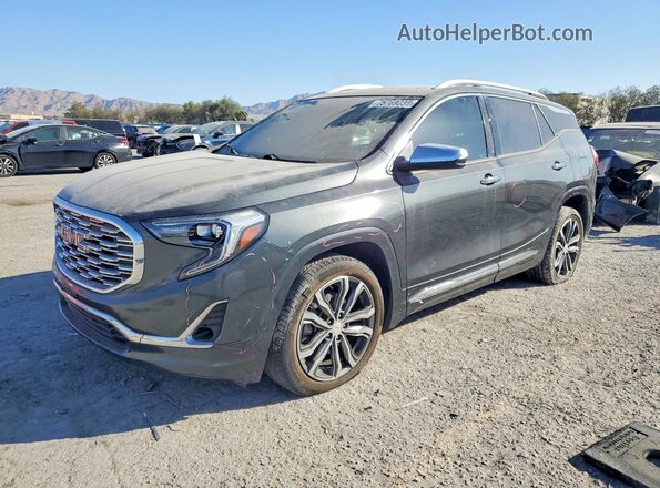 3GKALSEX8JL383112 2018 GMC TERRAIN Серый Передняя левая четверть