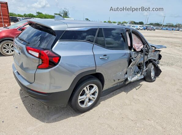 3GKALTEG8RL390210 2024 GMC TERRAIN Серебряный Задняя правая четверть