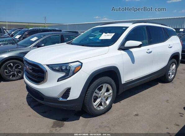 3GKALTEV6LL302132 2020 GMC TERRAIN Белый Передняя левая четверть