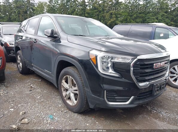 3GKALTEV7NL168136 2022 GMC TERRAIN Черный Передняя правая четверть