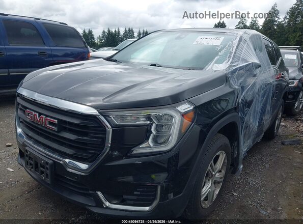 3GKALTEV7NL168136 2022 GMC TERRAIN Черный Передняя левая четверть