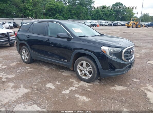 3GKALTEV8JL269261 2018 GMC TERRAIN Черный Передняя правая четверть