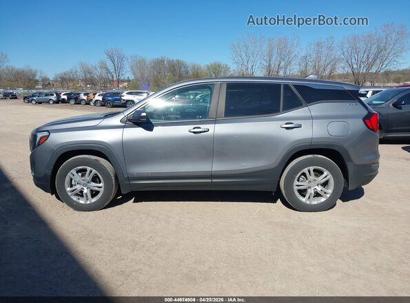 3GKALTEV9ML381233 2021 GMC TERRAIN Gray Widok wnętrza 360 stopni