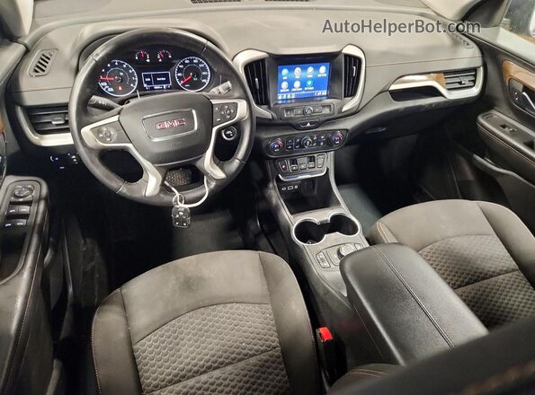 3GKALTEX6JL341236 2018 GMC TERRAIN Синий Вид панели приборов