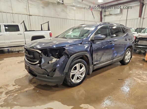 3GKALTEX6JL341236 2018 GMC TERRAIN Синий Передняя левая четверть