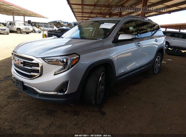 3GKALVEV0LL251478 2020 GMC TERRAIN Серебряный Передняя левая четверть