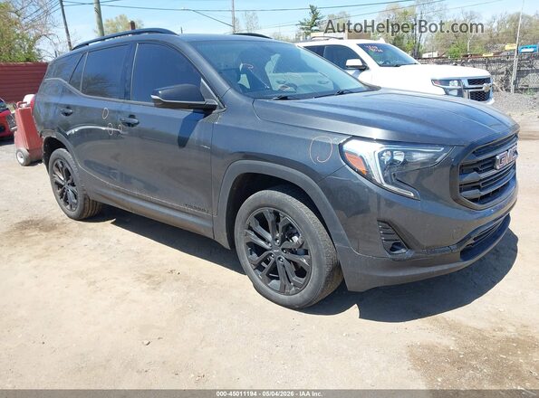 3GKALVEV2KL219355 2019 GMC TERRAIN Серый Передняя правая четверть