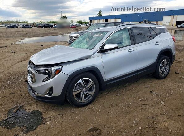 3GKALVEV2ML338722 2021 GMC TERRAIN Серебряный Передняя левая четверть
