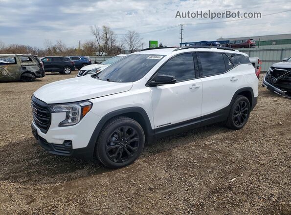 3GKALVEV2NL269399 2022 GMC TERRAIN Белый Передняя левая четверть