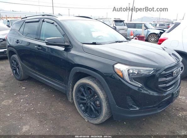 3GKALVEV4ML382687 2021 GMC TERRAIN Черный Передняя правая четверть