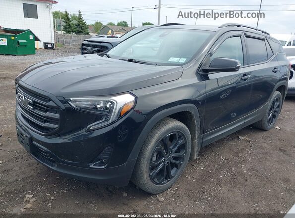 3GKALVEV4ML382687 2021 GMC TERRAIN Черный Передняя левая четверть