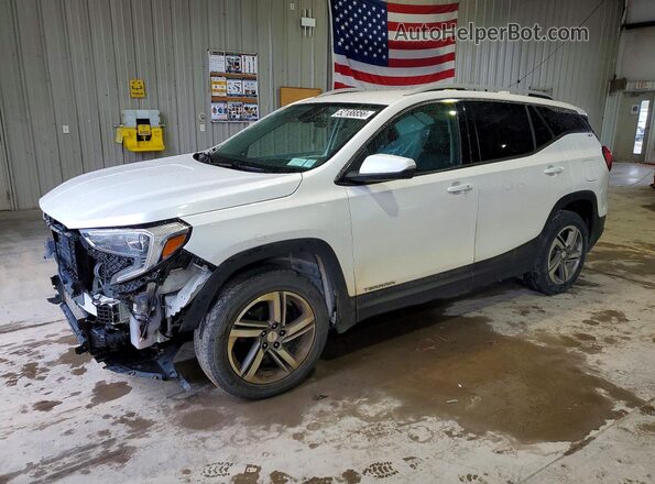 3GKALVEV6LL310372 2020 GMC TERRAIN White Vista tres cuartos delantera izquierda