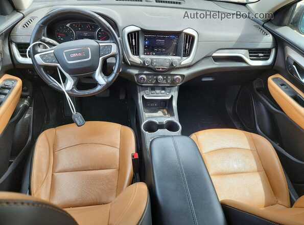 3GKALVEV7KL199796 2019 GMC TERRAIN Коричневый Вид панели приборов