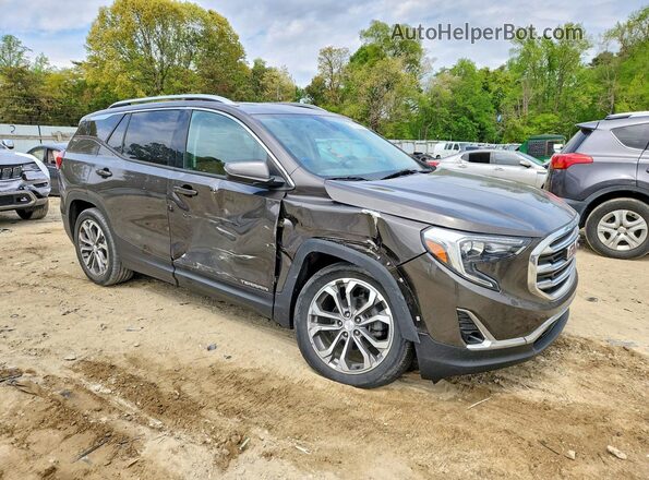 3GKALVEV7KL199796 2019 GMC TERRAIN Коричневый Передняя правая четверть