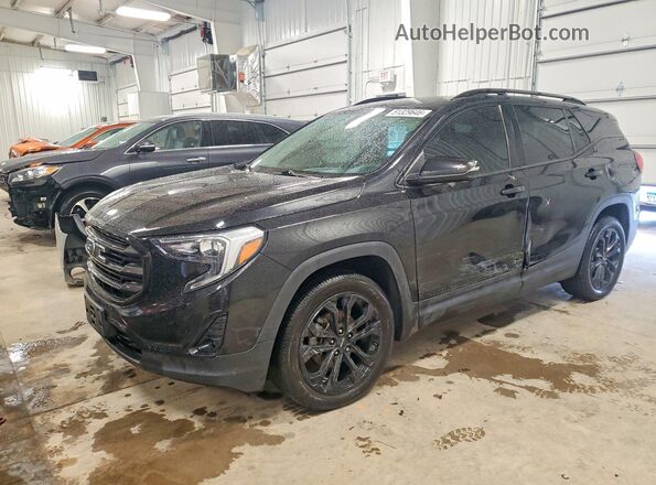 3GKALVEV7KL334386 2019 GMC TERRAIN Черный Передняя левая четверть