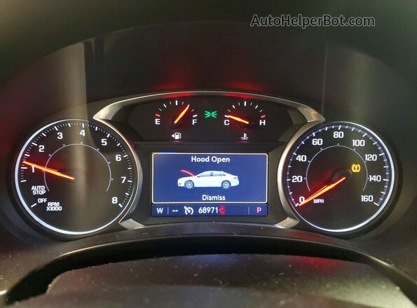 3GKALVEV7KL334386 2019 GMC TERRAIN Черный Вид щитка приборов