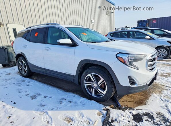 3GKALVEV8KL284145 2019 GMC TERRAIN Белый Передняя правая четверть